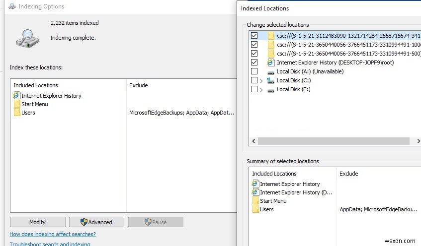 Windows.edb के विशाल फ़ाइल आकार को कैसे कम करें?