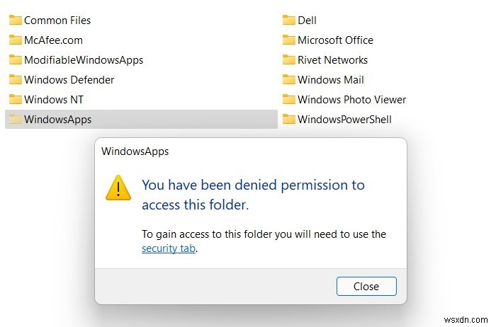 Windows में WindowsApps फोल्डर को कैसे एक्सेस करें