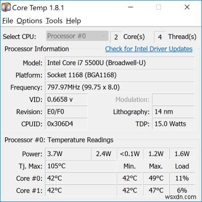 Windows 10 और Windows 11 में CPU तापमान की जांच कैसे करें