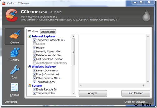 CCleaner से विंडोज विस्टा को ऑटो-क्लीन कैसे करें