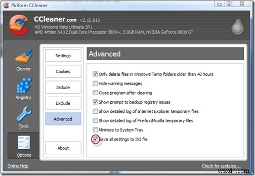 CCleaner से विंडोज विस्टा को ऑटो-क्लीन कैसे करें