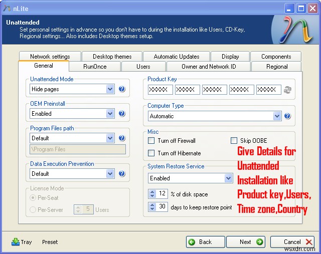 Windows स्थापना को nlite के साथ अनुकूलित करें