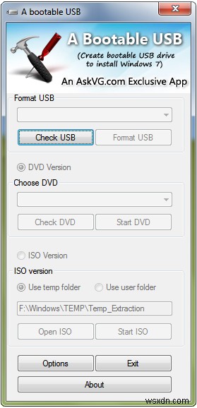 यूएसबी ड्राइव से विंडोज 7/Vista/सर्वर 2008 इंस्टाल करने का एक और तरीका