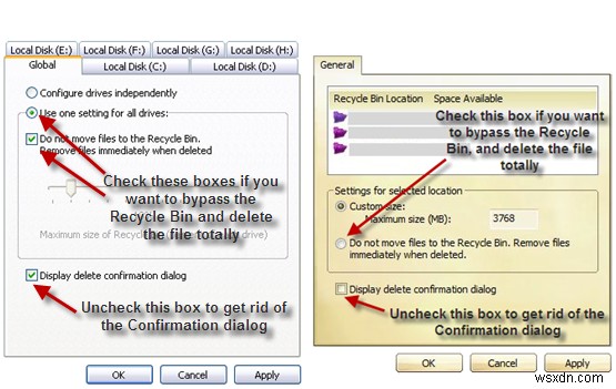 डिलीट फाइल को रीसायकल बिन में कैसे न रखें
