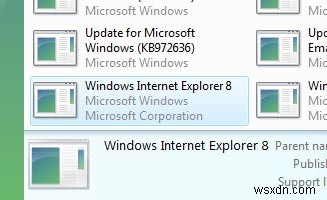 Windows Vista में Internet Explorer 8 को अनइंस्टॉल कैसे करें
