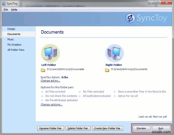 SyncToy:फिर भी एक और उपयोगी विंडोज बैकअप/सिंक टूल
