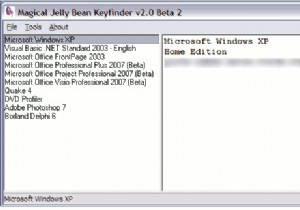 Microsoft सॉफ़्टवेयर की उत्पाद कुंजियाँ और Windows XP, Vista और Windows 7 की सीरियल कुंजियाँ ढूँढें