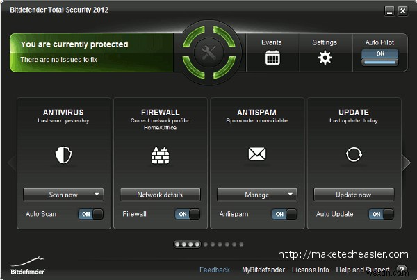 बिटडेफेंडर कुल सुरक्षा 2012 के साथ आपके विंडोज को पूरी सुरक्षा देता है