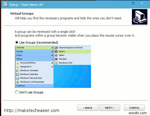 StartMenuXP आपके प्रारंभ मेनू को XP शैली में पुनर्स्थापित करता है [Windows]