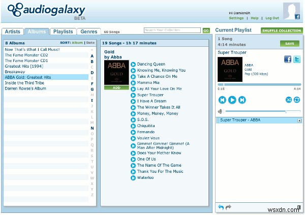 AudioGalaxy:Android और iOS पर संगीत स्ट्रीम करने का सबसे आसान तरीका