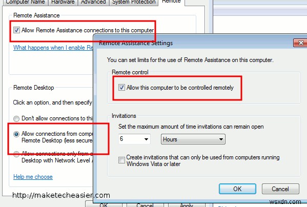 Windows 7 में दूरस्थ डेस्कटॉप कनेक्शन कैसे सेट अप करें, कनेक्ट करें और स्वीकार करें