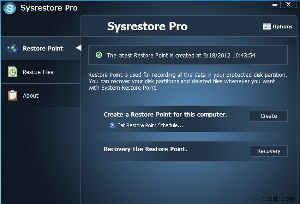 SysRestore Pro Review + सस्ता (प्रतियोगिता समाप्त)