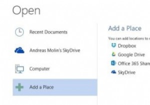 माइक्रोसॉफ्ट ऑफिस 2013 में ड्रॉपबॉक्स और गूगल ड्राइव जोड़ना