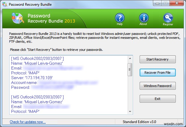 Windows Apps के लिए पासवर्ड पुनर्प्राप्ति बंडल + सस्ता के साथ पासवर्ड पुनर्प्राप्त करें