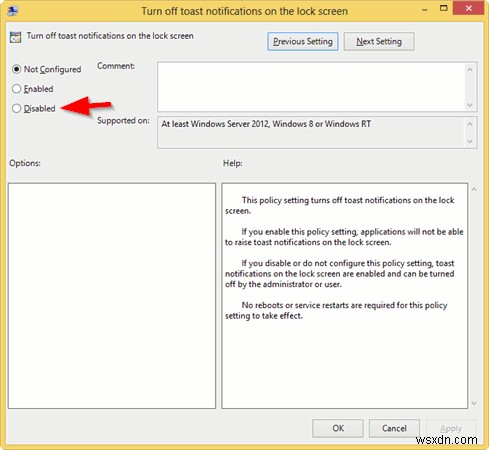 Windows 8 में टोस्ट सूचनाएं कैसे निष्क्रिय करें