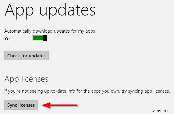 Windows 8 में ऐप लाइसेंस को कैसे ज़बरदस्ती सिंक करें