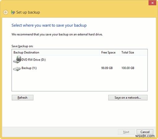 अपनी फाइल और फोल्डर को सेव करने के लिए विंडोज 8 में विंडोज बैकअप कैसे सेट करें