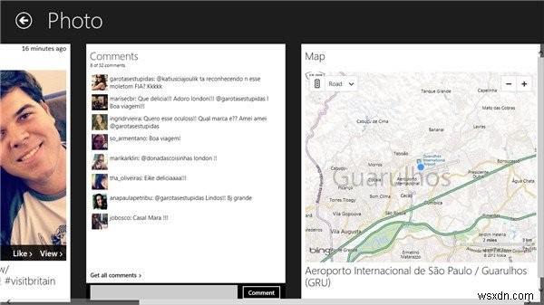 Instametrogram का उपयोग Windows 8 में Instagram फ़ोटो देखने, टिप्पणी करने और जियो-टैग की गई Instagram फ़ोटो प्राप्त करने के लिए करें