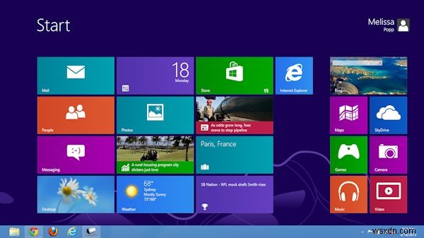 Windows 8 स्टार्ट स्क्रीन का आकार और स्थिति कैसे बदलें