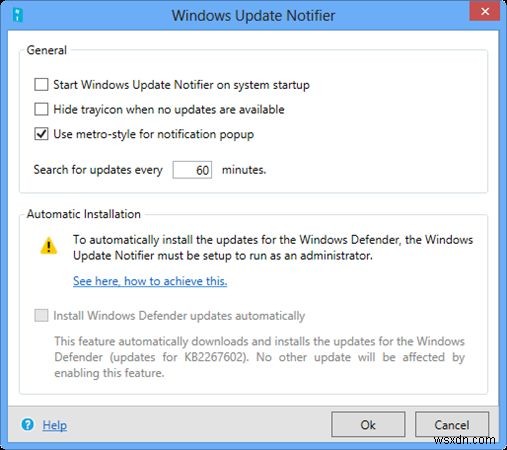 Windows 8 में डेस्कटॉप अपडेट नोटिफिकेशन कैसे प्राप्त करें