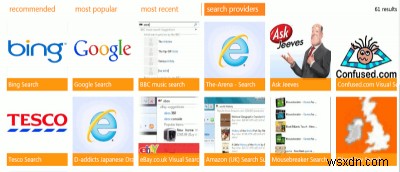 Internet Explorer 10 के डिफ़ॉल्ट खोज इंजन को कैसे बदलें