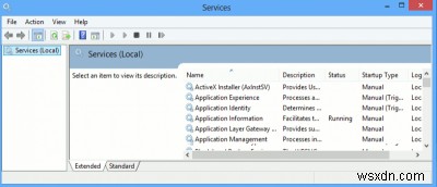 Windows 8 में Windows सेवाओं को कैसे प्रबंधित करें