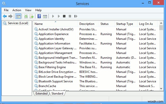 Windows 8 में Windows सेवाओं को कैसे प्रबंधित करें