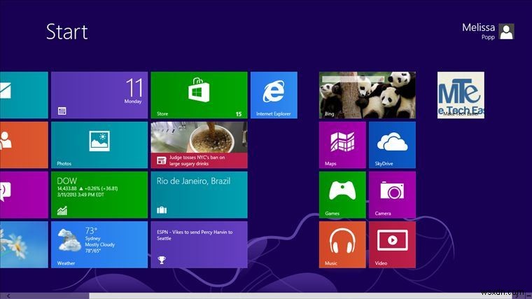 Windows 8 में कस्टम लाइव टाइलें कैसे बनाएं