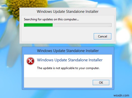  अपडेट आपके कंप्यूटर पर लागू नहीं है  त्रुटि को बायपास करें और Windows 8.1 पूर्वावलोकन स्थापित करें