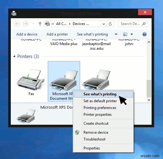 Windows 8 में प्रिंटर कतार को कैसे साफ़ करें