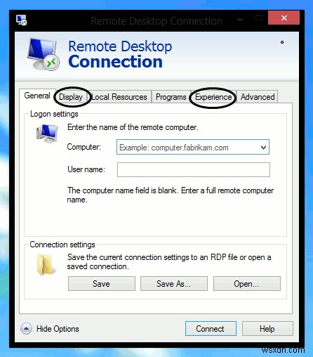 Windows 8 में दूरस्थ डेस्कटॉप कनेक्शन को गति देना