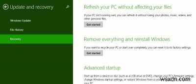 विंडोज 8.1 अपडेट और रिकवरी पर एक विस्तृत नजर