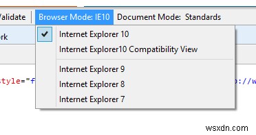 इंटरनेट एक्सप्लोरर 10 में IE 7, 8 और 9 मोड में वेबसाइट कैसे देखें