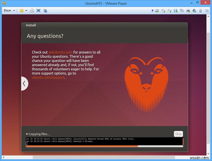 VMware प्लेयर में Ubuntu कैसे स्थापित करें [Windows]