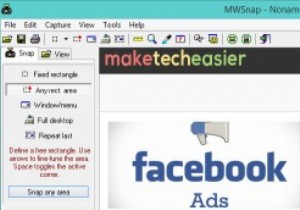 MWSnap - विंडोज़ के लिए एक निःशुल्क स्क्रीन कैप्चर टूल और संपादक
