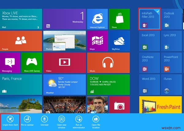 Windows 8 में पूर्व-स्थापित प्रोग्राम कैसे निकालें