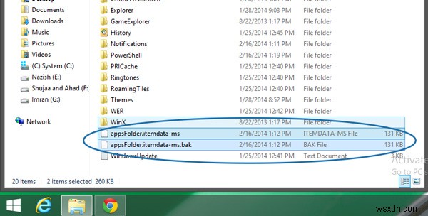 Windows 8/8.1 स्क्रीन लेआउट का बैकअप लें और पुनर्स्थापित करें