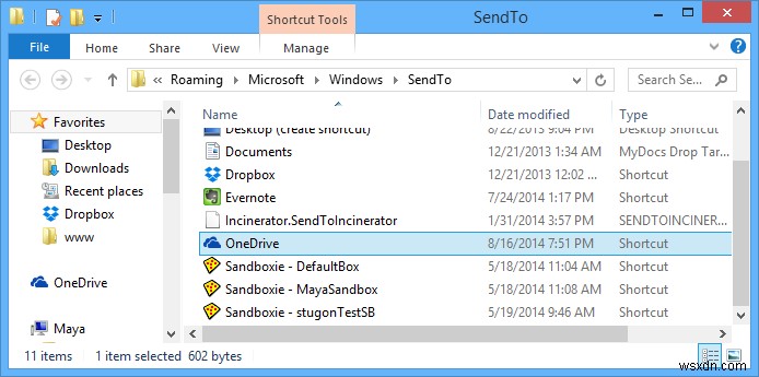 Windows में संदर्भ मेनू में भेजने के लिए OneDrive कैसे जोड़ें