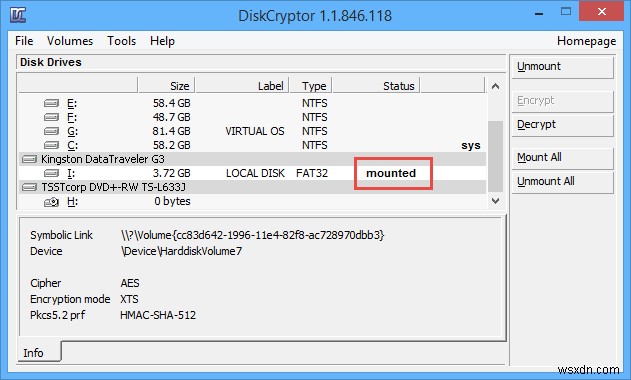 Windows में विभाजन को एन्क्रिप्ट करने के लिए DiskCryptor का उपयोग कैसे करें