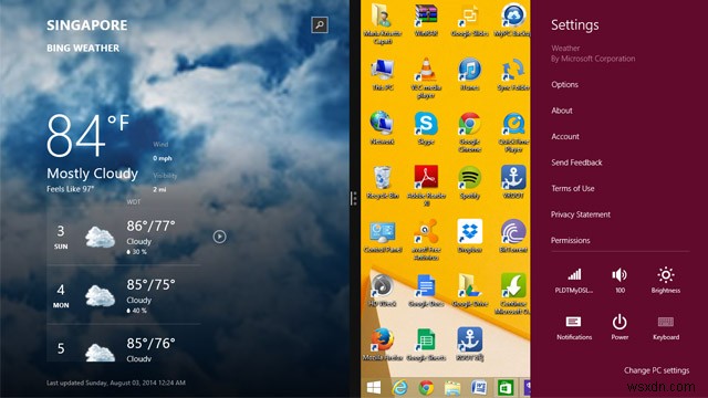 Windows 8 पर एक साथ डेस्कटॉप और नेटिव ऐप्स कैसे चलाएं