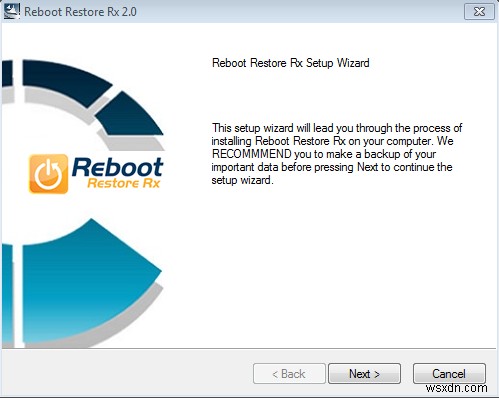 Reboot restore Rx - अपने विंडोज सिस्टम को स्वचालित रूप से पुनर्स्थापित करने का एक आसान तरीका