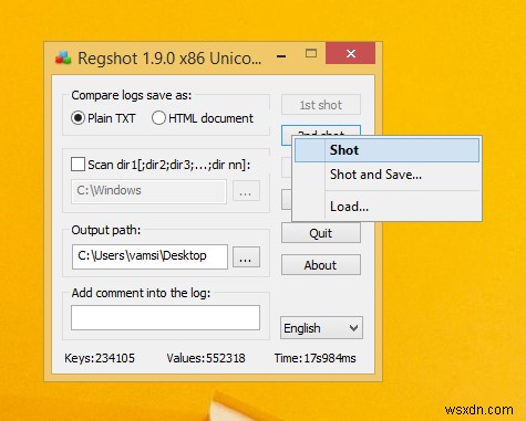 Regshot के साथ आसानी से Windows रजिस्ट्री परिवर्तनों की निगरानी करें