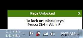 कीफ्रीज - स्क्रीन को लॉक किए बिना कीबोर्ड और माउस को लॉक करने के लिए एक सरल ऐप