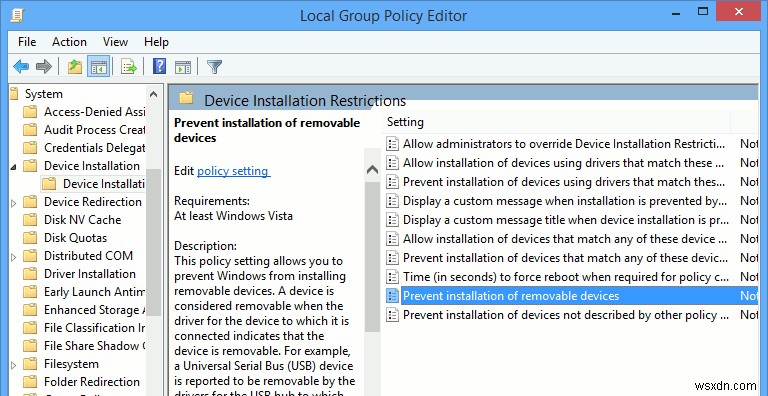उपयोगकर्ताओं को विंडोज़ में रिमूवेबल डिवाइस इंस्टाल करने से कैसे रोकें