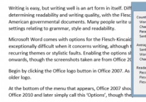अपने दस्तावेज़ की पठनीयता जांचने के लिए Microsoft Word कैसे प्राप्त करें