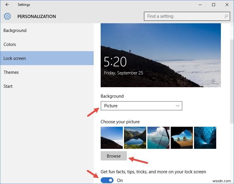 Windows 10 में लॉक स्क्रीन को कैसे अनुकूलित करें