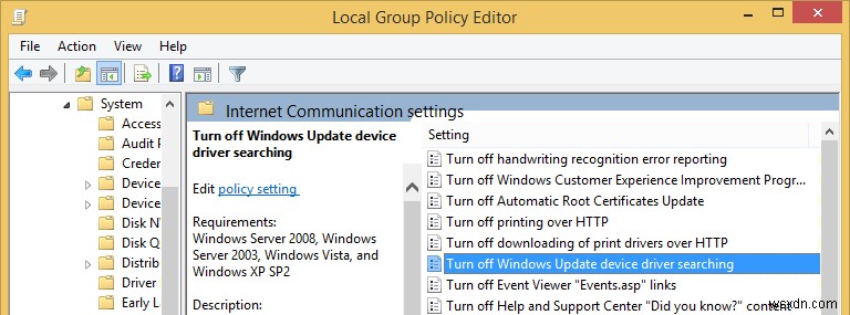 Windows Update के माध्यम से ड्राइवर अपडेट कैसे अक्षम करें