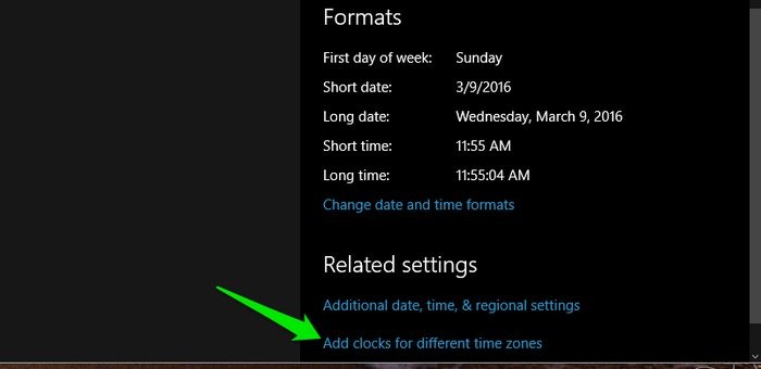 विभिन्न समय क्षेत्रों के लिए विंडोज 10 में कई घड़ियां जोड़ें