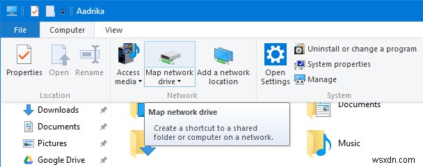 Windows 10 में OneDrive को नेटवर्क ड्राइव के रूप में मैप करना