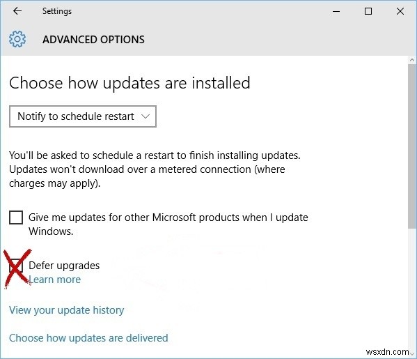 Windows 10 में सिस्टम अपग्रेड को कैसे रोकें